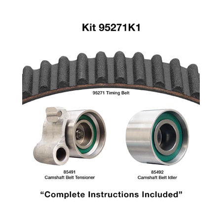 Dayco 95-04 Toyota 3.4L Timing Belt Kit, 95271K1 95271K1